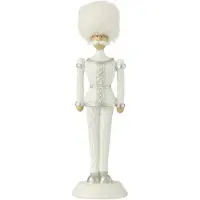 J-Line Casse-noisette fourrure chapeau paillettes resin blanc small