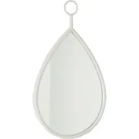 J-Line Miroir suspendu drop miroir/mdf blanc small