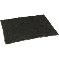 Jline Set de table rectangle+bords effiloches lin/coton noir