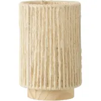 Jline Lampe led cylindre metal/coton naturel small