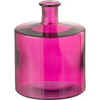 J-Line Vase bottle glass pink small