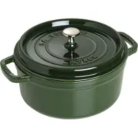 Staub Cocotte en fonte ronde 28cm Basilic/Vert