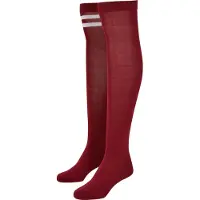 Urban Classics Chaussettes montantes bourgogne / rouge foncé / blanc