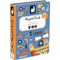 Janod - Magnéti'book Bolides - Jeu magnétique éducatif - Dès 3 Ans