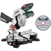 Metabo KS 216 M Scie À Onglet - 1350W - 216 X 30mm - Poignée Quick - Avec Lame De Scie Supplémentaire