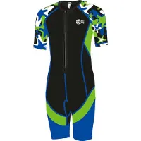 Beco Combinaison de Plongée - Noir/Bleu/Vert - - 12 ans (152) - Combinaison de Plongée