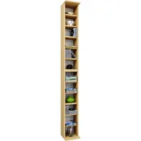 VCM Bois CD DVD Stand Rangement Étagère sur pied Bibliothèque Déco Étagère Bigol Bois CD DVD Stand Rangement Étagère sur pied Bibliothèque Déco Étagère Bigol