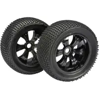 Absima 1/8 Lp Truggy Dirt Wheel 2 Units Argenté