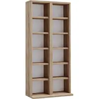 VCM Bois CD DVD Stand Étagère Rangement Étagère sur pied Milano Bois CD DVD Stand Étagère Rangement Étagère sur pied Milano