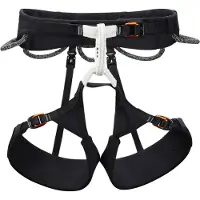 Petzl - Harnais d'escalade et d'alpinisme - Aquila Noir en Aluminium - Taille S