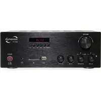 Dynavox Amplificateur stéréo compact VT80, Amplificateur stéréo, Noir