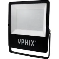 Yphix LED-Baustrahler LED Floodlight, 73622, 100 W, 3000 K, schwarz