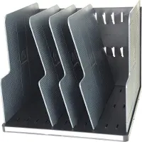 Exacompta Trieur modulotop 5 séparateurs noir et gris