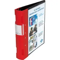 Wedo Chemise de présentation ERGOGRIP, 56 mm, noir-rouge Couverture : noire, dos : rouge, DIN A4 (A4, 56 mm)