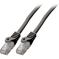EFB Elektronik K8104SW.20 RJ45 Patchkabel U/UTP, Cat.6, LSZH, CCA, 20m, schwarz