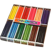 Creativ Company Crayons de couleur triangulaires Jumbo - couleurs de base, 144pcs.