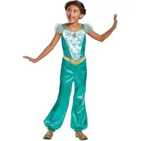 Jakks pacific Disney Princess Jasmin Classic Girl Costume Vert 5-6 Years