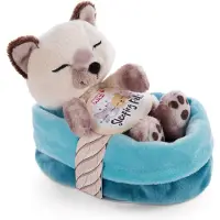 Nici 47893 Sleeping Pets Chaton chat siamois 12cm dans son panier