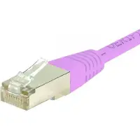 Exertis Connect câbles de raccordement S / FTP, PiMF, CAT.6, rose, 2,0 m