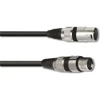 Omnitronic Câble de connexion XLR 3 pôles 20m sw (20 m, Câbles XLR)