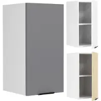 VCM Armoire de cuisine Largeur 30 cm Porte en bois Armoire suspendue Cuisine Meuble de cuisine Fasola