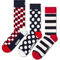 Happy socks Chaussettes bleu marine / rouge / blanc