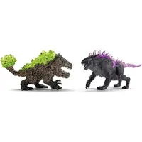 Schleich ELDRADOR CREATURES 70827 Lynx de l'ombre vs. Briseur de rochers 70827