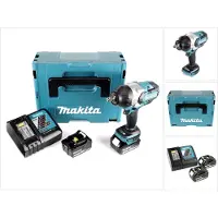 Makita DTW 1002 RFJ Clé à choc 1/2" 18V 1000Nm Brushless + 2x batterie 3,0Ah + chargeur + Makpac
