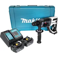 Makita DHR 202 SF2W Marteau perforateur sans fil 18 V 20 mm 2,0 J blanc + 2x batterie 3,0 Ah + chargeur + coffret