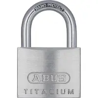 ABUS Titalium 64TI/50 Cadenas Rectangulaire en Aluminium avec Clé