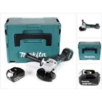Makita DGA 517 F1J Meuleuse d'angle sans fil 18V 125mm + 1x Batterie 3,0Ah + Coffret de transport Makpac - sans Chargeur