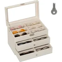 Relaxdays Boîte à lunettes (33.50 cm)