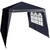 Casaria Paroi latérale pavillon pliable Capri set de 2 pièces anthracite 3x3m
