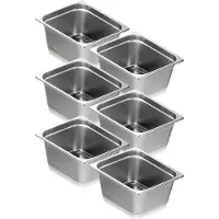 Vevor Bac Gastronorme GN 1/2 Lot de 6