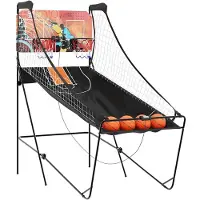 vidaXL Machine d'arcade de basket avec 4 balles pour 2 joueurs