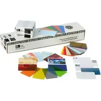 Zebra Technologies Premier - carte en PVC avec étiquettes de fermeture à déroulement 3-up - 30 mils 100 pcs (pack de 5) - pour P330i, P330m, P430i (104523-020)