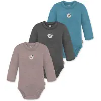 Normani Barboteuse / body 'Tuai' bleu / gris / rose / blanc