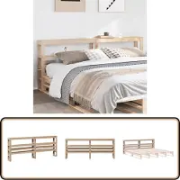 vidaXL Tête de lit avec étagères 180 cm pin massif