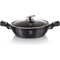 Berlinger Haus marmite basse avec revetement granit 3,8l 28cm Metallic Line Carbon Pro BH6898