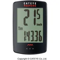 Cateye Compteur de vélo Cat Eye Padrone CC-PA100W, couleur : noir
