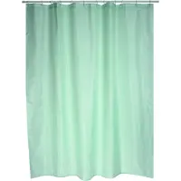 MSV Rideau de douche Polyester EVERGREEN 180x200cm QUALIT? PREMIUM Vert - Anneaux inclus