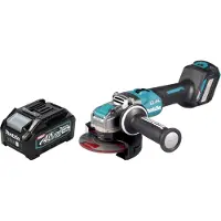Makita GA 041 GM1 Meuleuse d'angle sans fil 40 V max. 125 mm X-LOCK Brushless + 1x batterie 4,0 Ah - sans chargeur