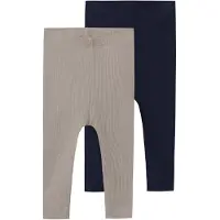 TWO SOON Leggings bleu nuit / taupe