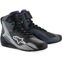 Alpinestars Stella Faster-4 Black Gray Violet Womens Motorcycle Riding Shoes Taille 39
