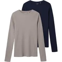 TWO SOON T-Shirt bleu marine / greige