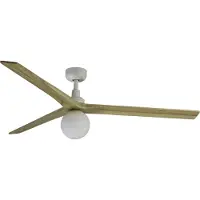 Faro Klim Ventilateur de Plafond White | Pine | L (Ø150cm) | With light (E27)