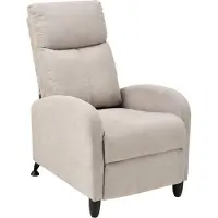 En.casa Fauteuil de relaxation Bregenz Fauteuil de relaxation 102x60x92 cm Fauteuil de télévision Fauteuil avec dossier réglable Fauteuil TV en textile marron []
