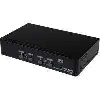 StarTech.com 4 Port Usb Displayport Kvm Switch Noir
