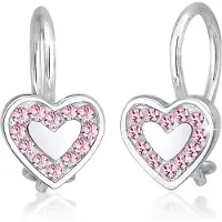 Elli Boucles d'oreilles rose clair / argent