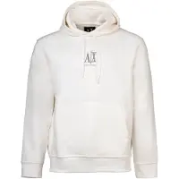 Armani Exchange Sweat-shirt marron / blanc cassé